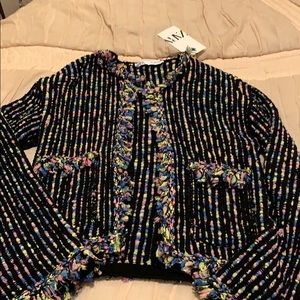 NWT Zara tweed jacket